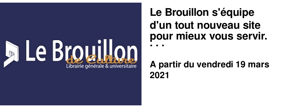 Le Brouillon s'�quipe d'un tout nouveau site pour mieux vous servir. Il est d�sormais possible de payer vos livres en ligne en toute s�curit� pour venir les enlever en magasin en toute fluidit�. Le r�glement en ligne permet �galement de vous livrer � domicile (pour les r�sidents des codes postaux 14000 et 14740) ou de vous exp�dier vos commandes. Mais vous pouvez aussi tout simplement continuer de r�server vos livres sur notre site puis venir les r�gler en magasin. Rayons en ligne, vitrines num�riques, meilleures ventes, s�lections destin�es aux �tudiants, ch�ques cadeaux, vid�os,... Vous trouverez sur notre site de nombreux services accessibles 24 heures sur 24. Rendez vous sur www.brouillondeculture.fr
